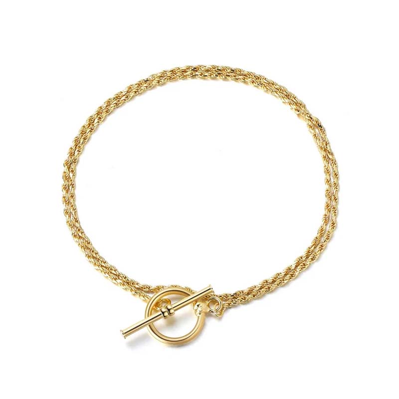 Arc Flow Gold Bracelet - Gloria