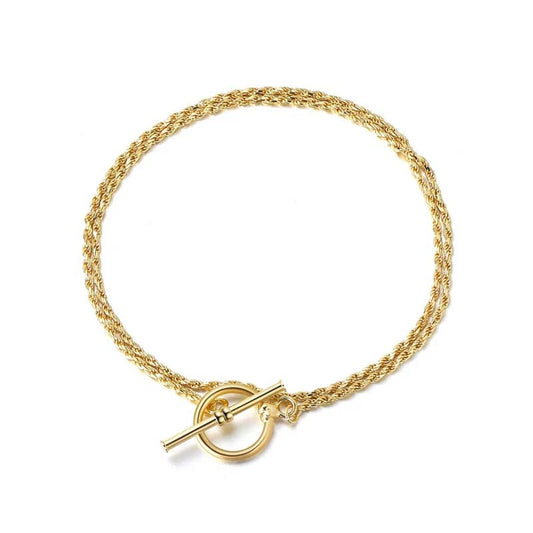 Arc Flow Gold Bracelet - Gloria