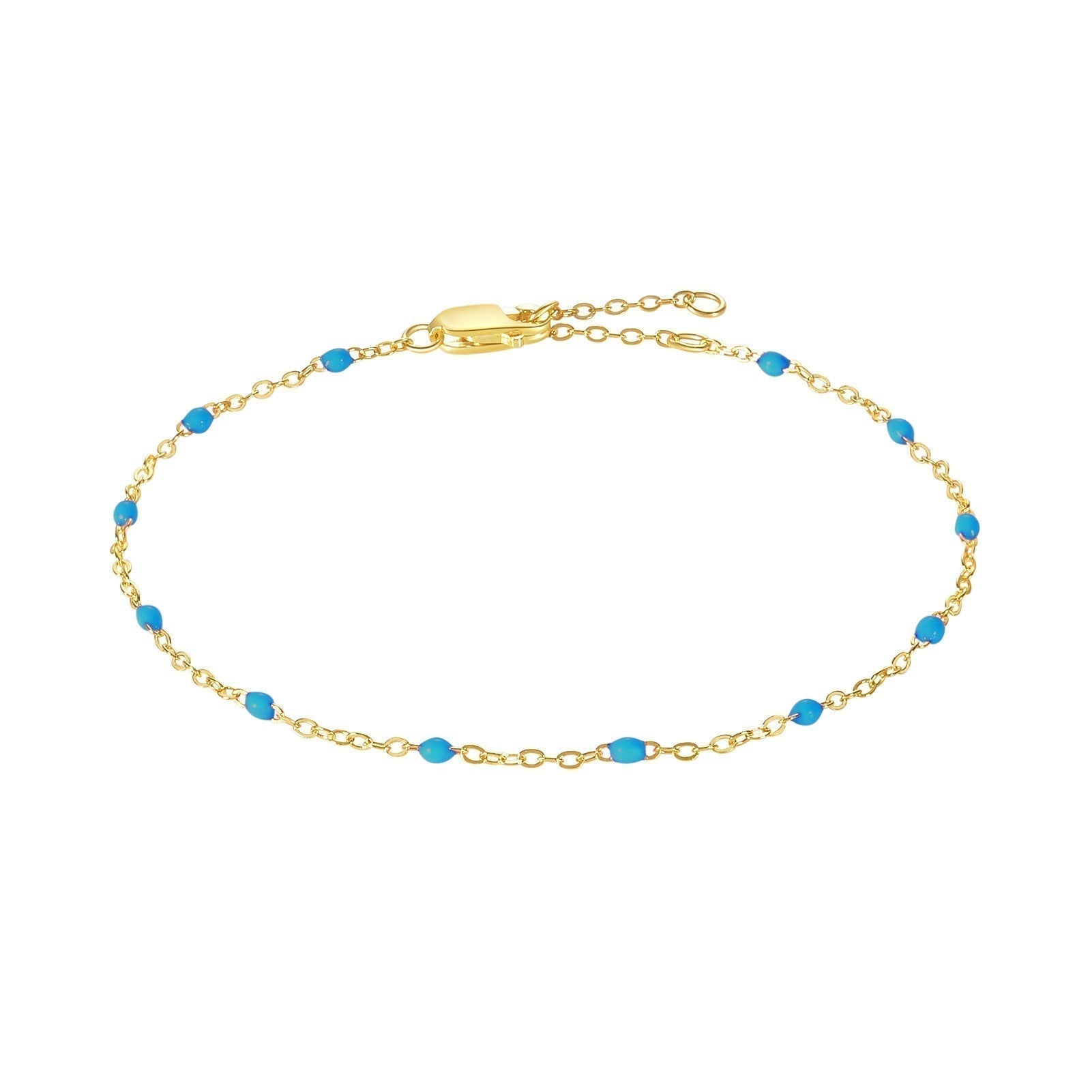 Bracelet Color Epoxy  in gold and silver- Avi