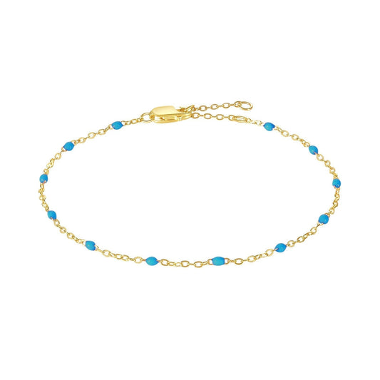 Bracelet Color Epoxy  in gold and silver- Avi
