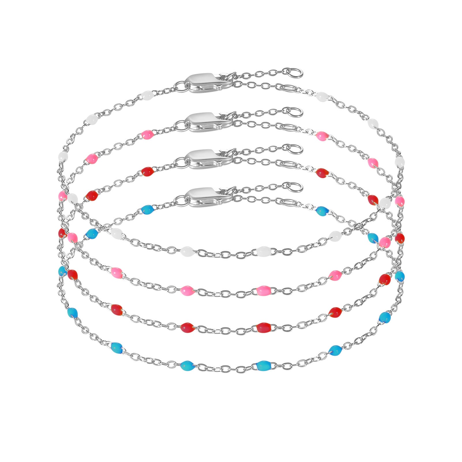 Bracelet Color Epoxy  in gold and silver- Avi