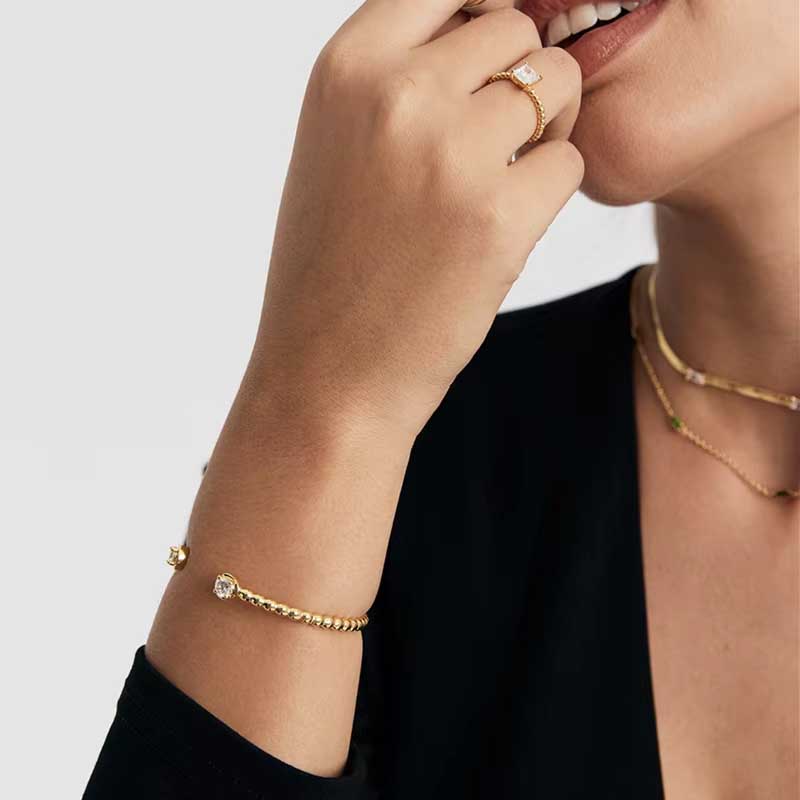 Bracelet London  in gold and silver- Hussain
