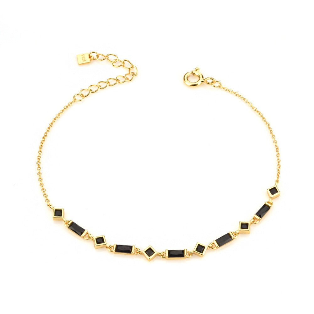 Bracelet Stitching Stone  in gold and silver- Webster