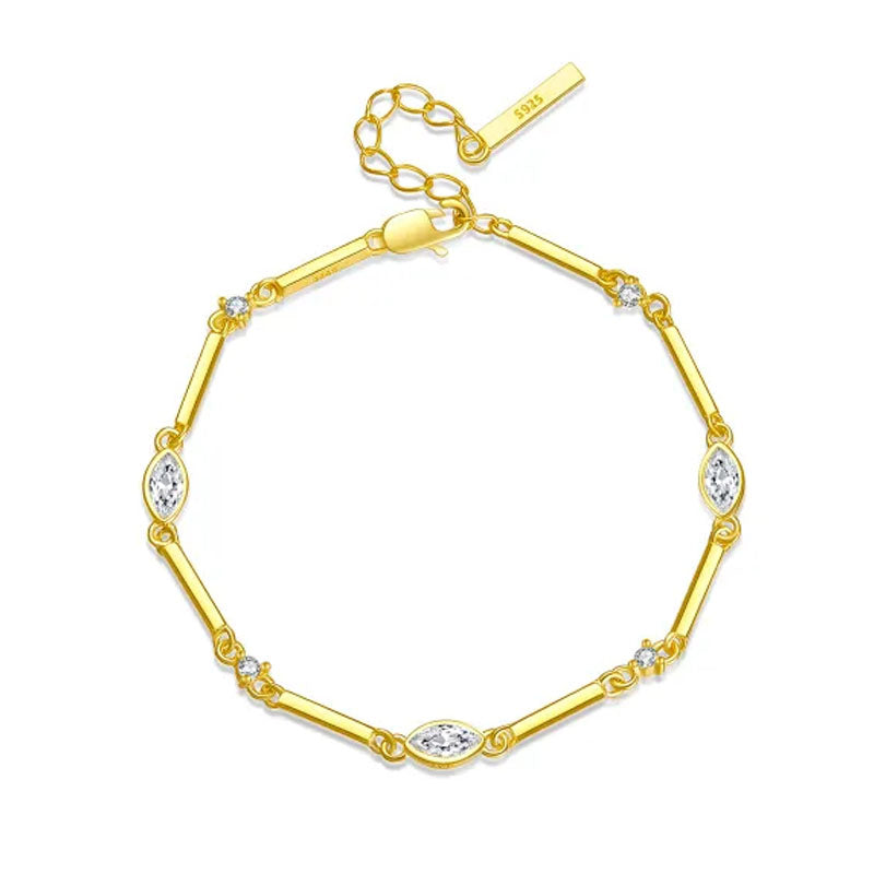 Bracelet Vintage Vogue  in gold and silver - Molina