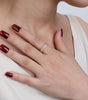 Elegant Ring in gold-plated copper with two rows - Lydia