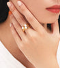 wave-shaped design ring - Mara