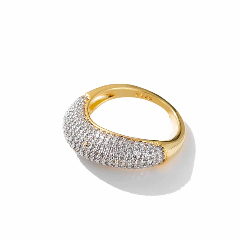 Valkyria Curve rings in gold and silver - Carleigh