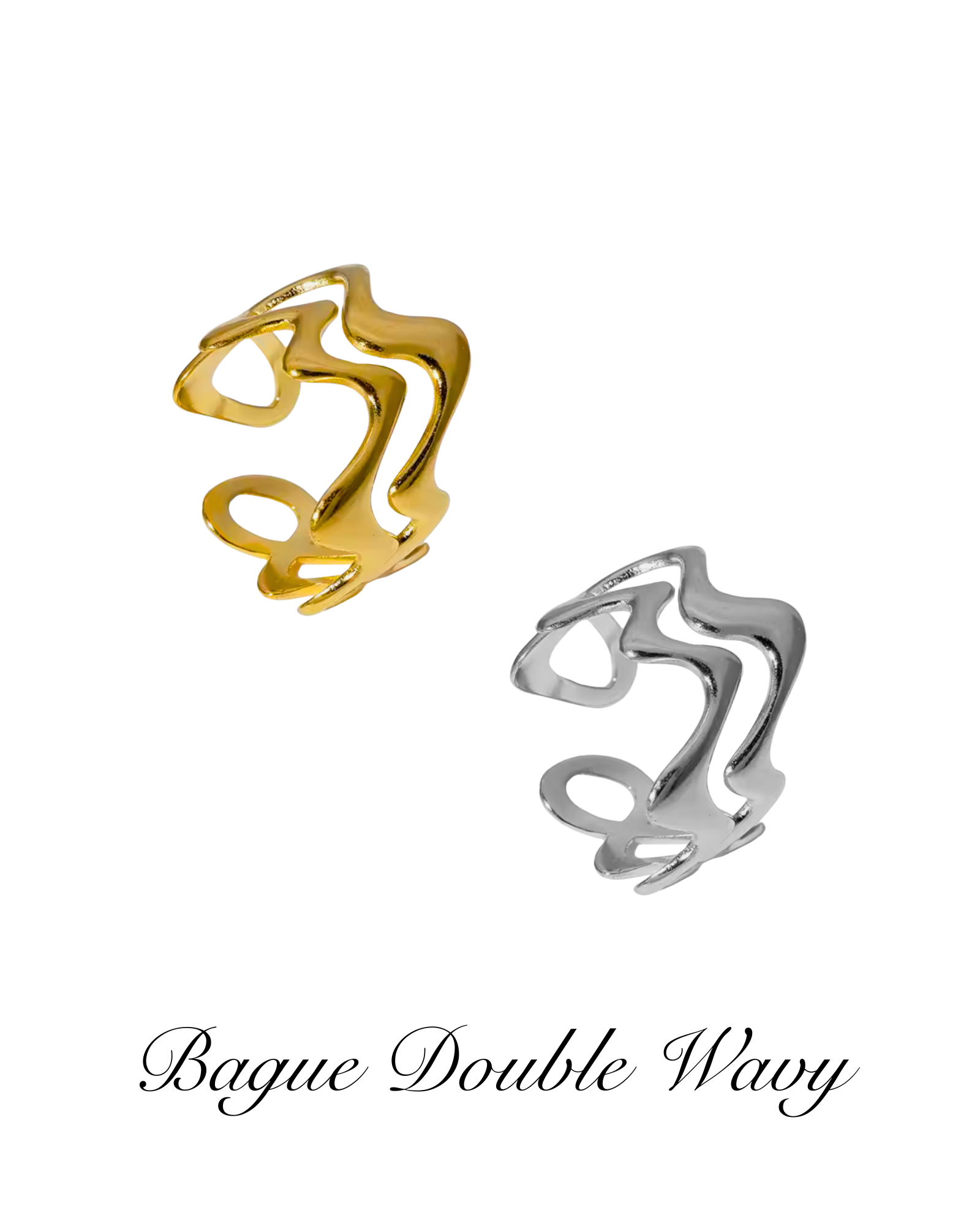 Double Wavy Ring - Maggie
