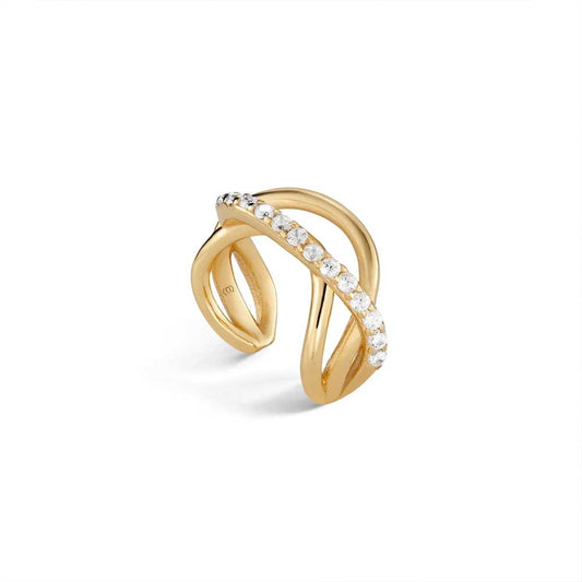 Ear Clip Classic  in gold and silver - Laure