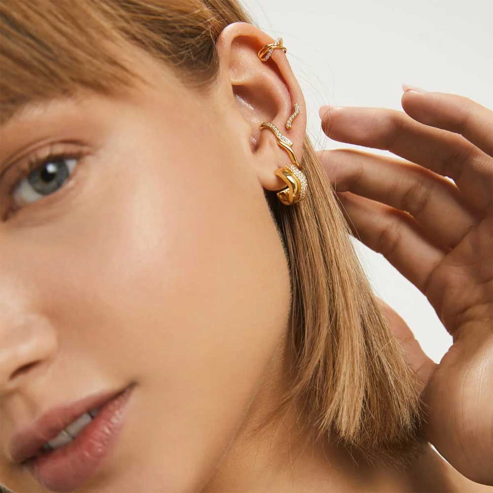 Ear Clip Classic  in gold and silver - Laure