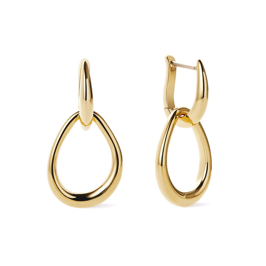 Elegant Geometric Earrings in gold - Harriet