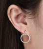 Earrings Hollow Circle s925 Silver  - Mccray