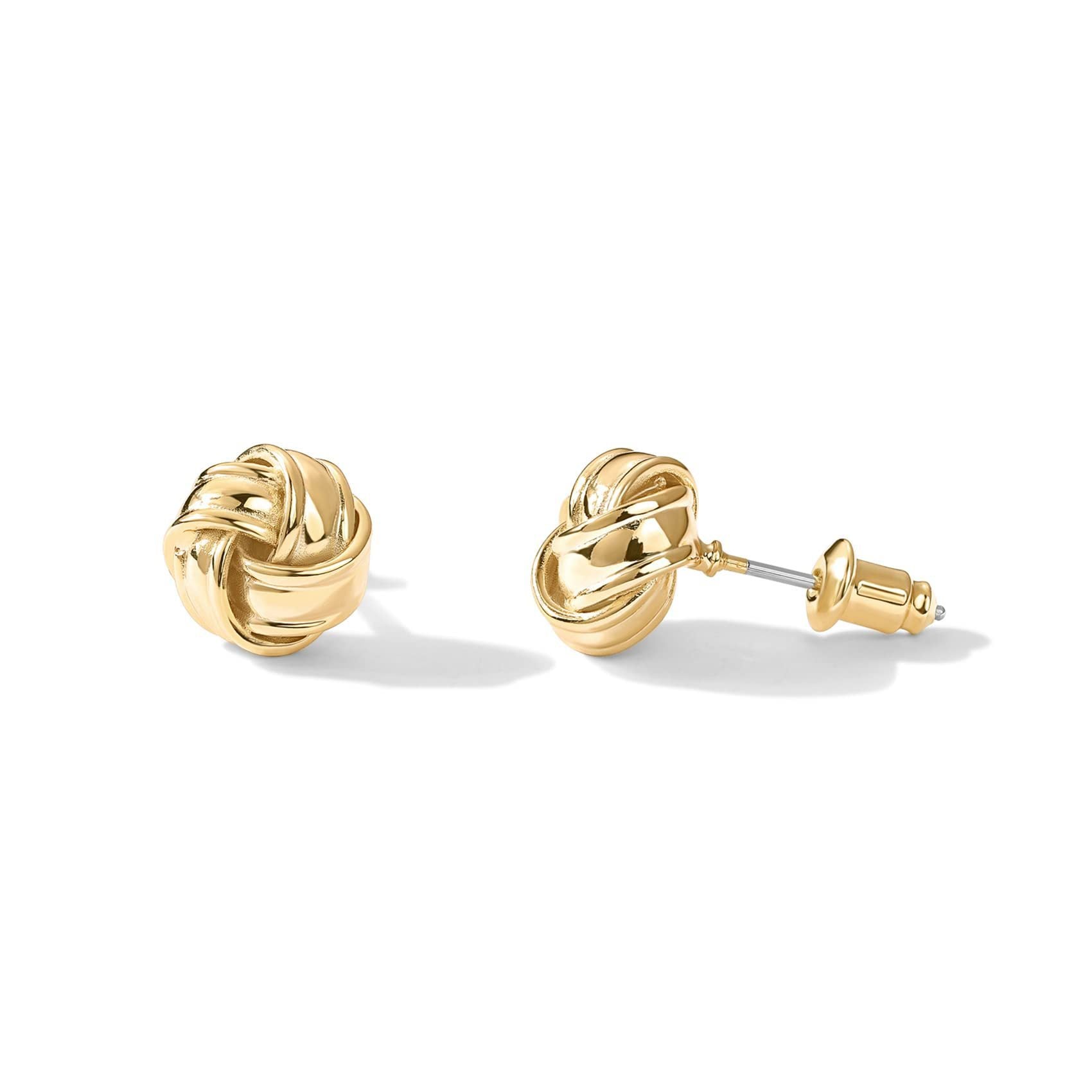 Earrings Little Knots in gold  - Vance