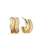 Earrings Marilyn's Classic Hoops  in gold and silver - Burton