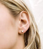 Earrings Mini Lovies i, gold and silver - Luna