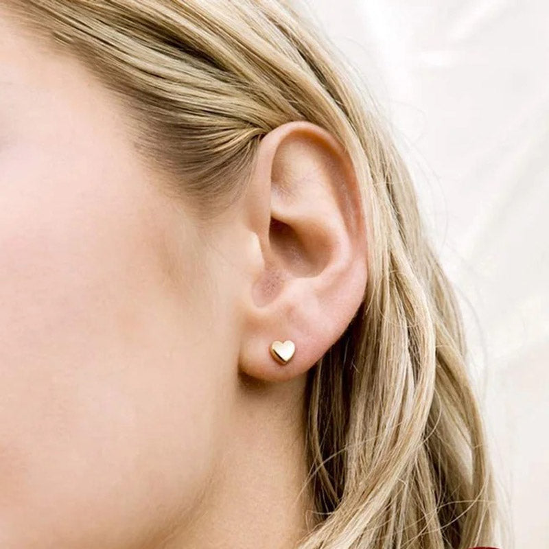 Earrings Mini Lovies i, gold and silver - Luna