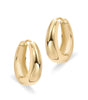 Elegant Round Gold Earrings - Willow