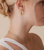 Elegant Round Gold Earrings - Willow