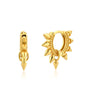 Earrings Rebel Spikes s925 - Rose