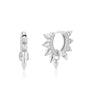 Earrings Rebel Spikes s925 - Rose