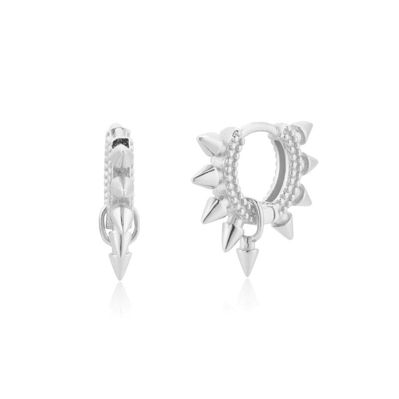 Earrings Rebel Spikes s925 - Rose
