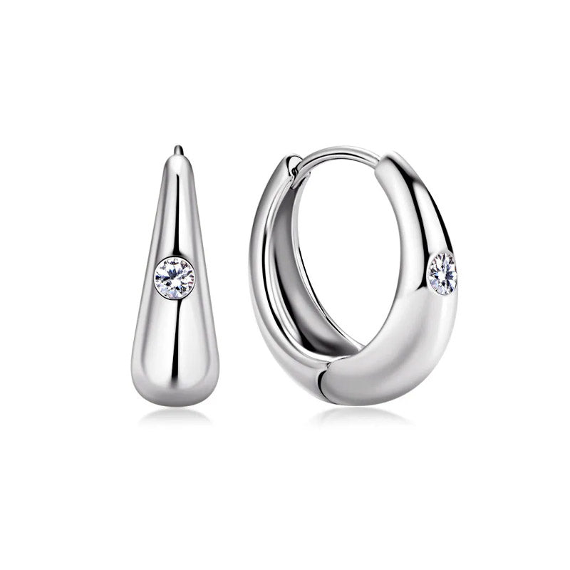 Earrings Sleek Touch in gold and silver - Bell