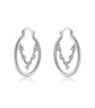 Earrings Stitching Diamond  in gold and silver - Monroe