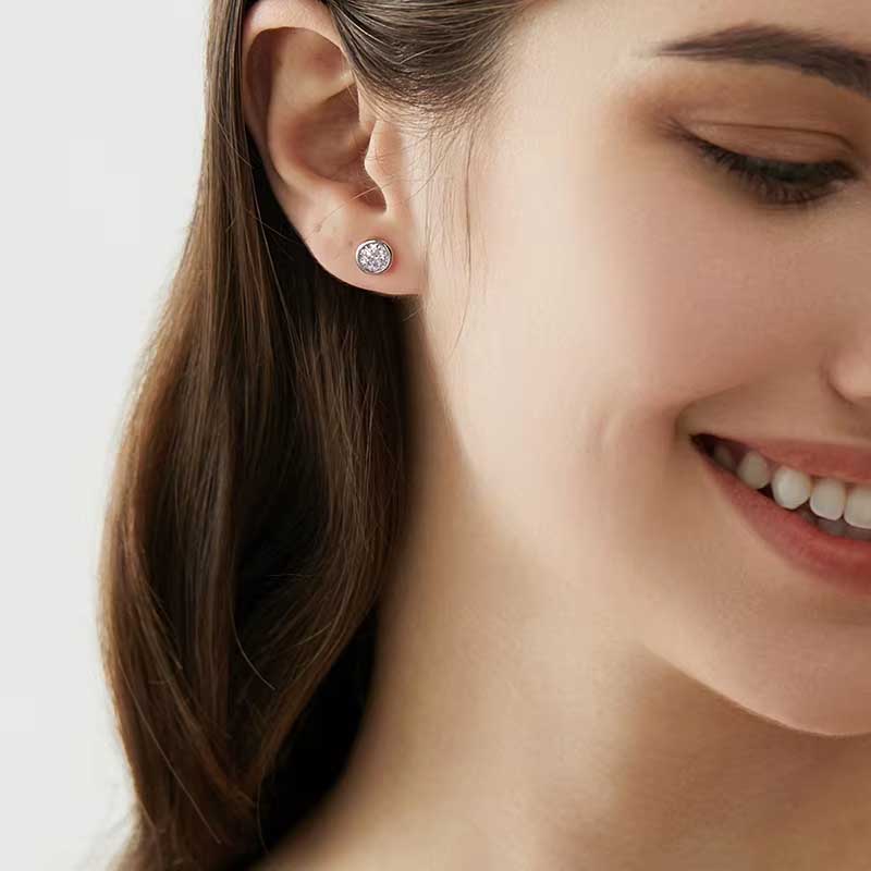 Earrings Tindra's Twinkle in gold and silver - Gemma