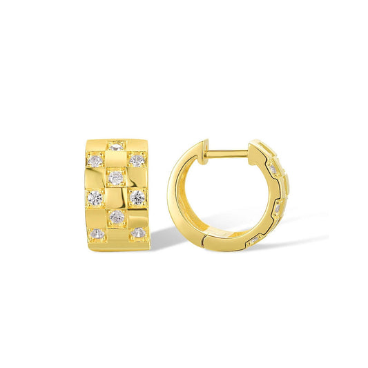 Earrings Trendy Ovals in gold - Millie