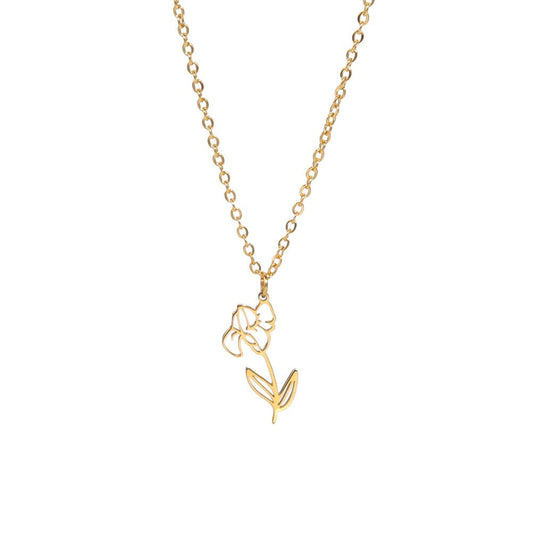 Flower Necklace Minimalist - Brinley
