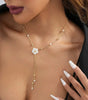 Flower Pearl Necklace - Beth