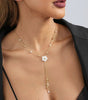 Flower Pearl Necklace - Beth