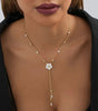Flower Pearl Necklace - Beth