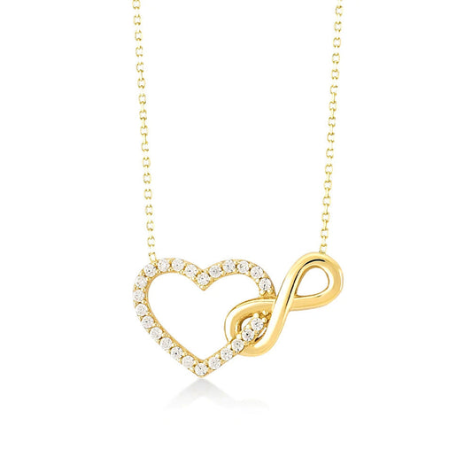 Necklace Amora in gold and silver - Abril