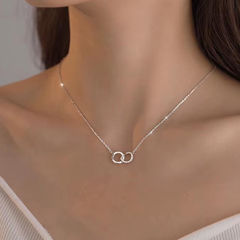 Necklace Curved Reflection s925 - Hines