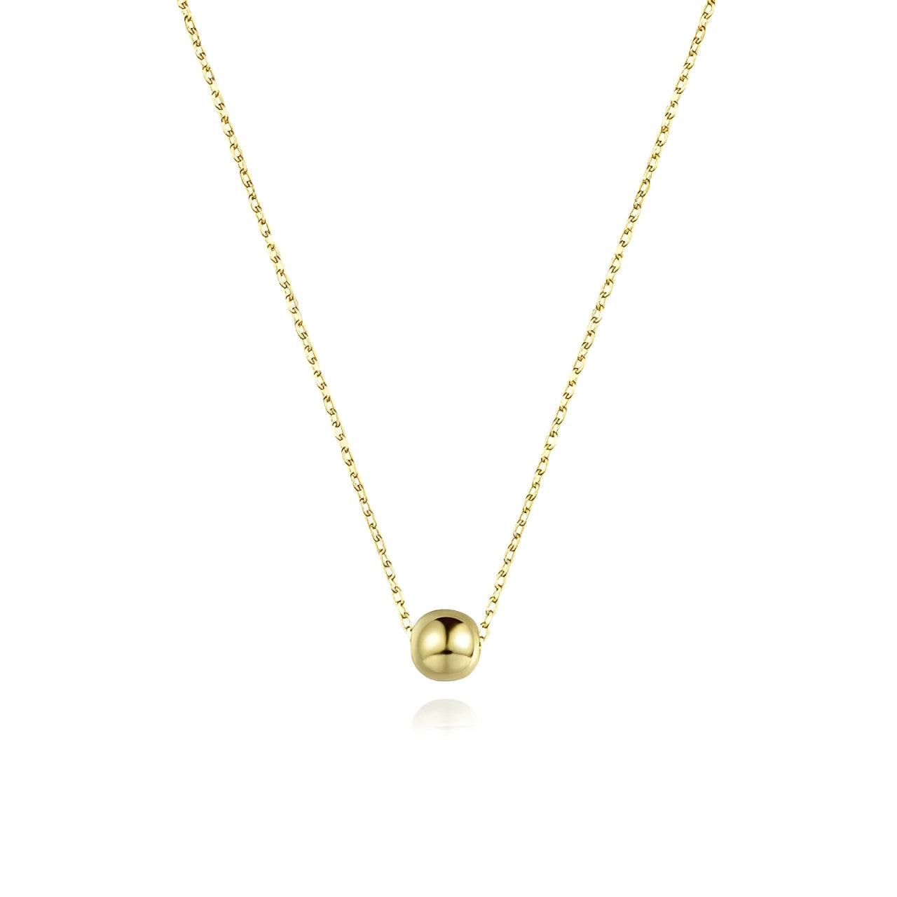 Necklace Dangling Bead in gold and silver - Mckenzie