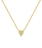 Necklace Heart Ornament in gold and silver - Jamie