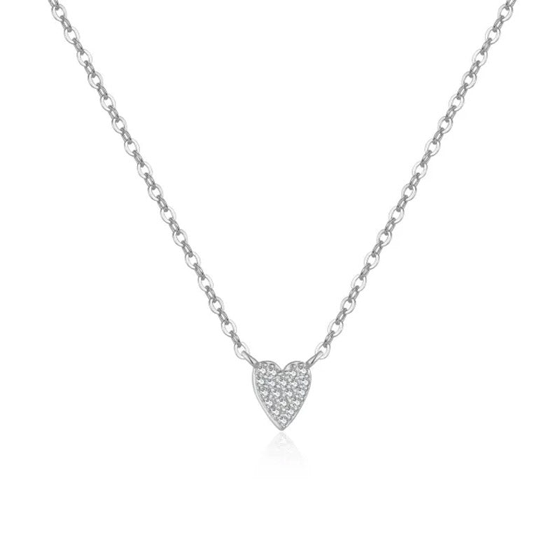 Necklace Heart Ornament in gold and silver - Jamie