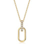 Necklace Lustrous Rectangle  in gold - Garcia