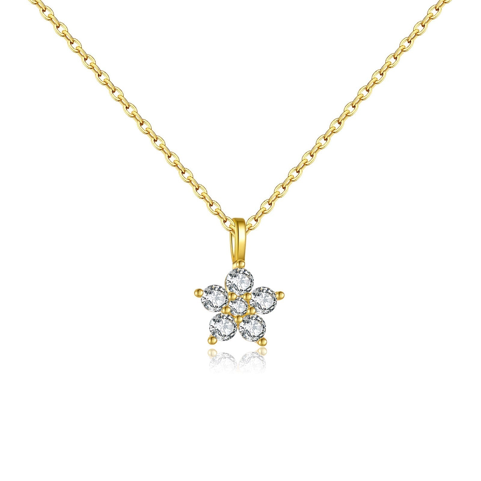 Necklace Mallow  in gold and silver - Acosta