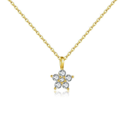 Necklace Mallow  in gold and silver - Acosta