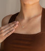 V-shaped pendant Necklace in gold and silver - Sharpline