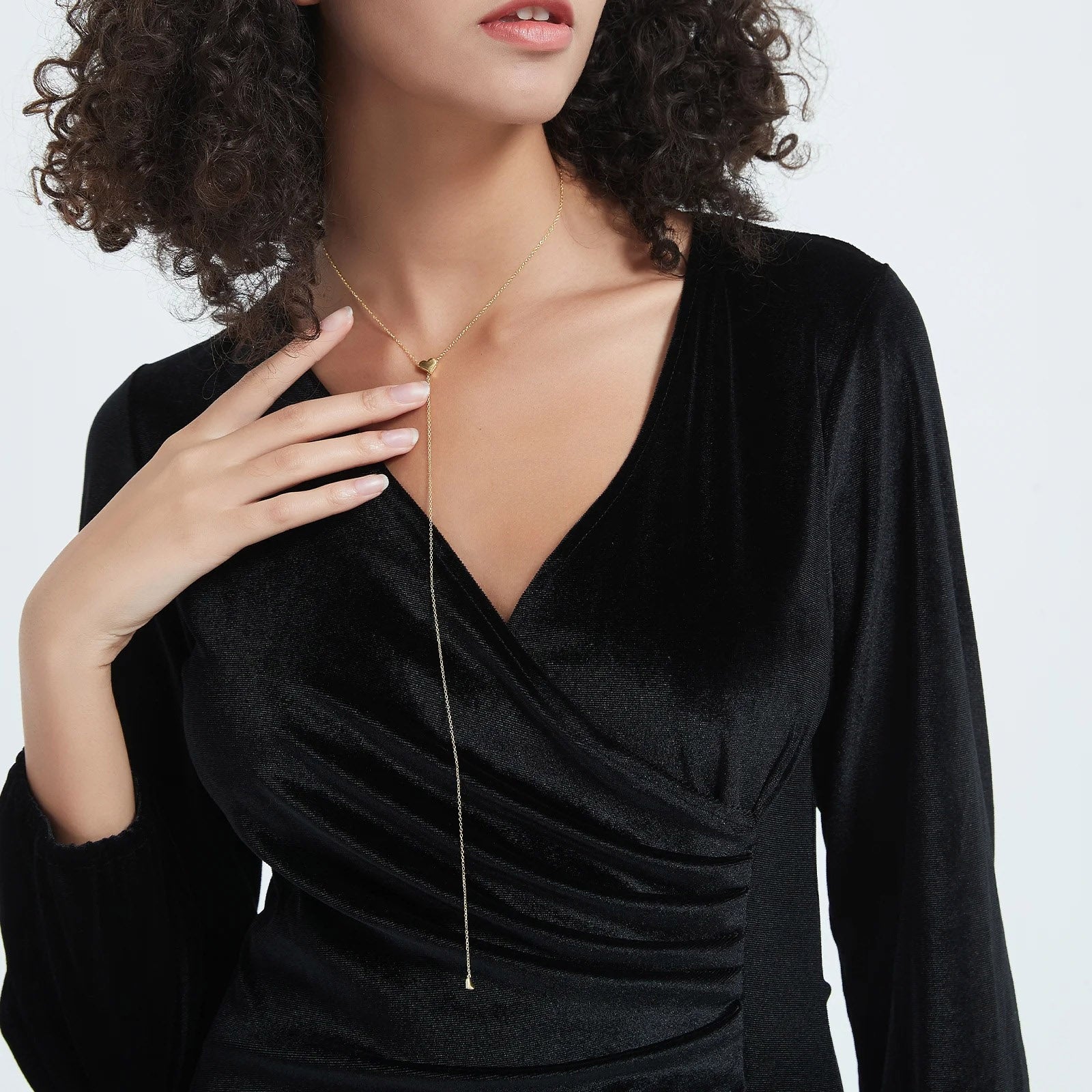 Necklace Tenderfall  in gold and silver- Jodia