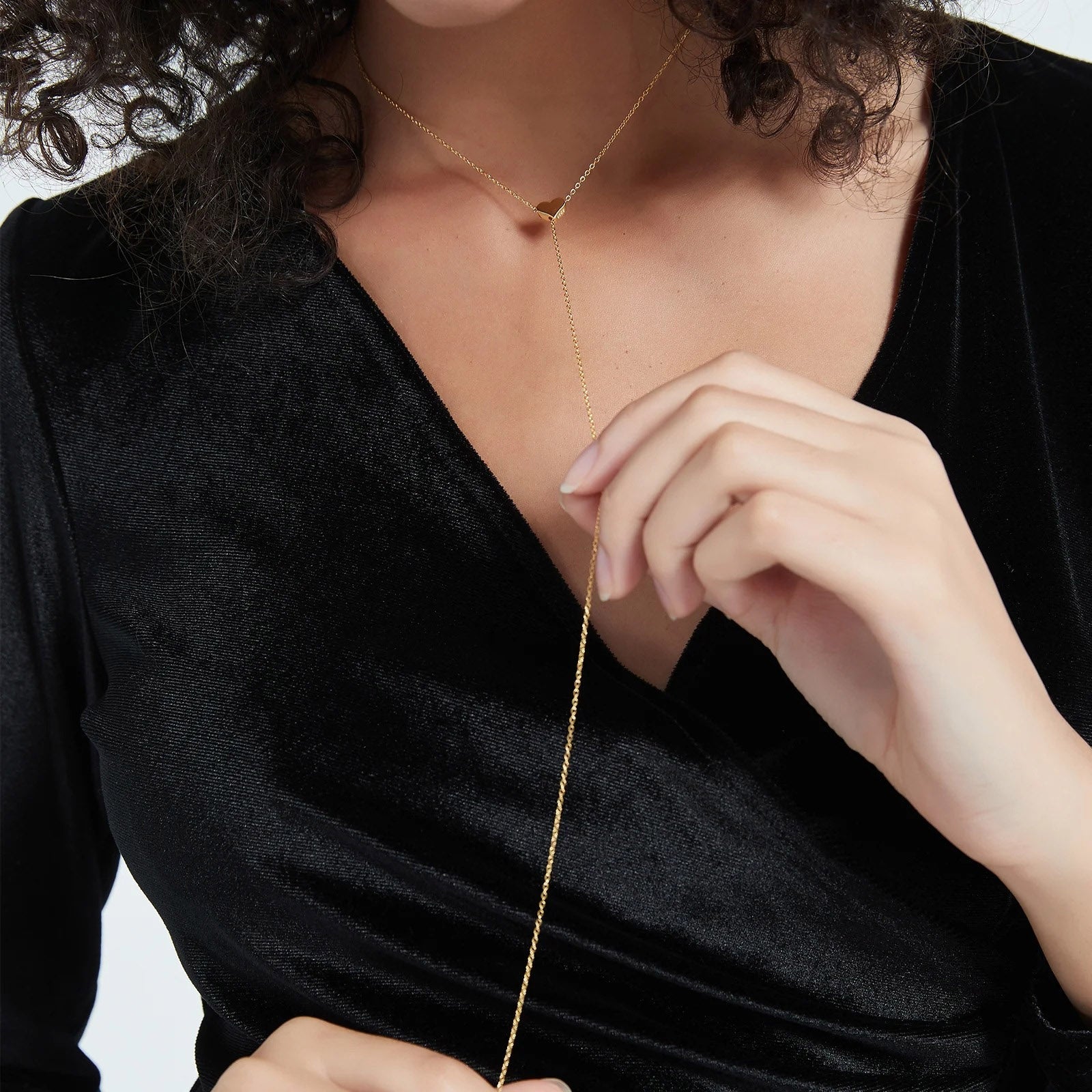 Necklace Tenderfall  in gold and silver- Jodia