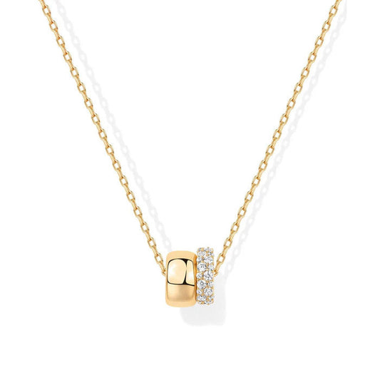 Elegant two pendant Necklace - Velmira