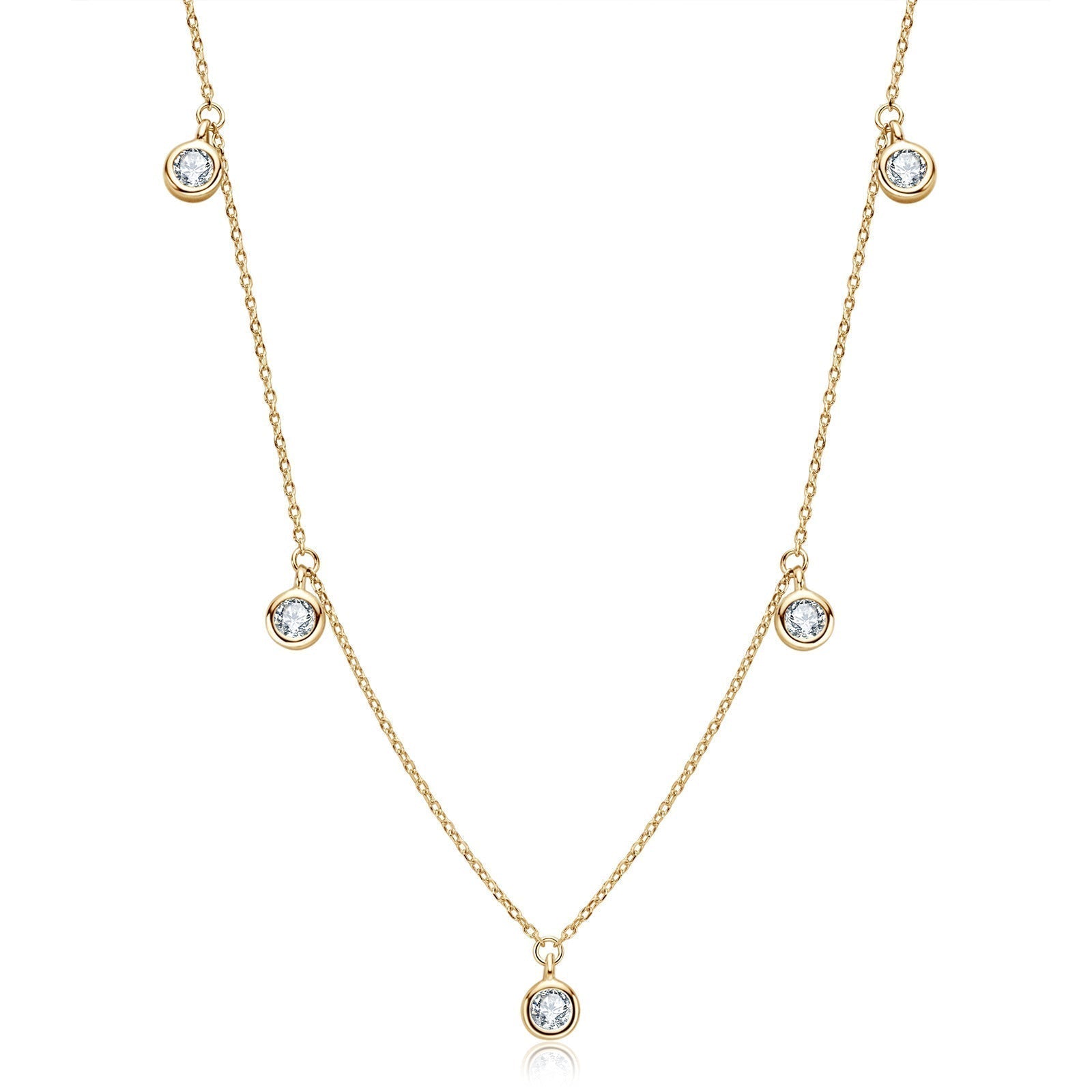 Pixie Pebbles necklace  in gold and silver - Litta