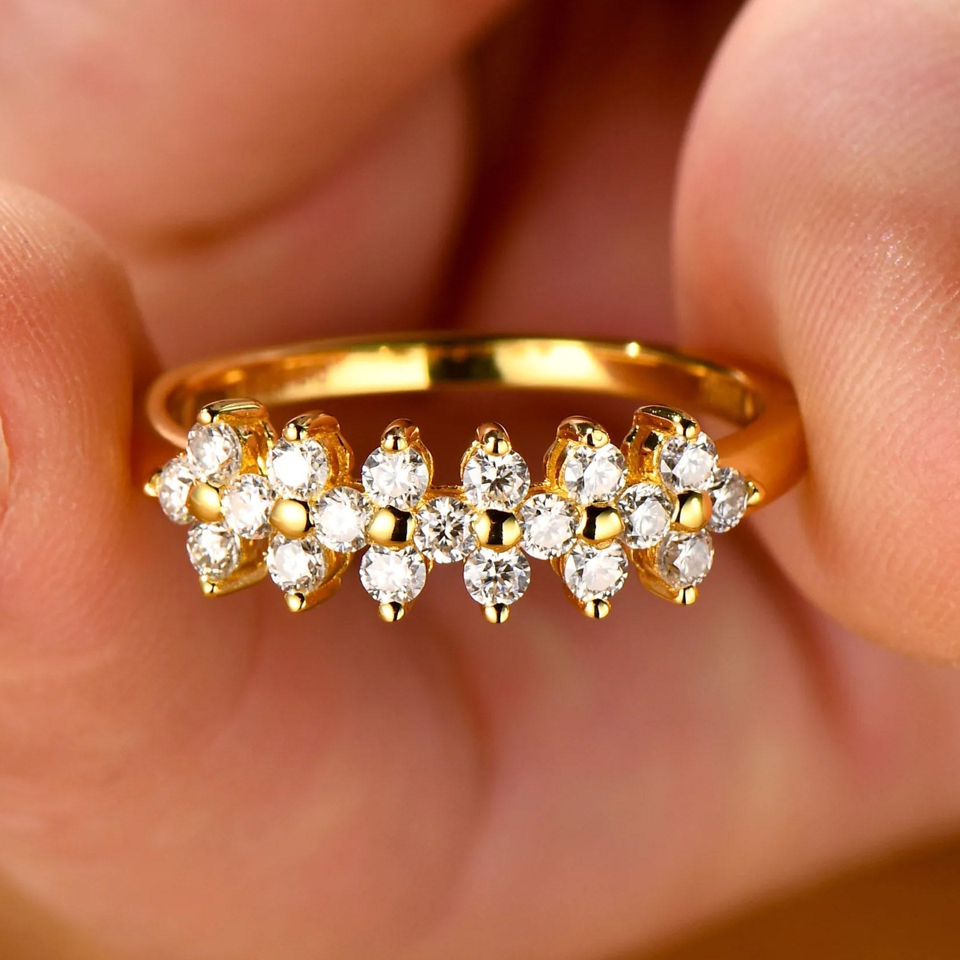 Ring Blooming Bouquet in gold and silver - Reilly