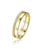Ring Dotted Diamond  in gold and silver- Rees