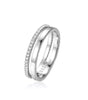 Ring Dotted Diamond  in gold and silver- Rees