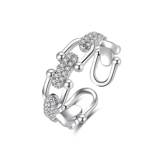 Ring Gilded Hoof in Siver - Jenkins